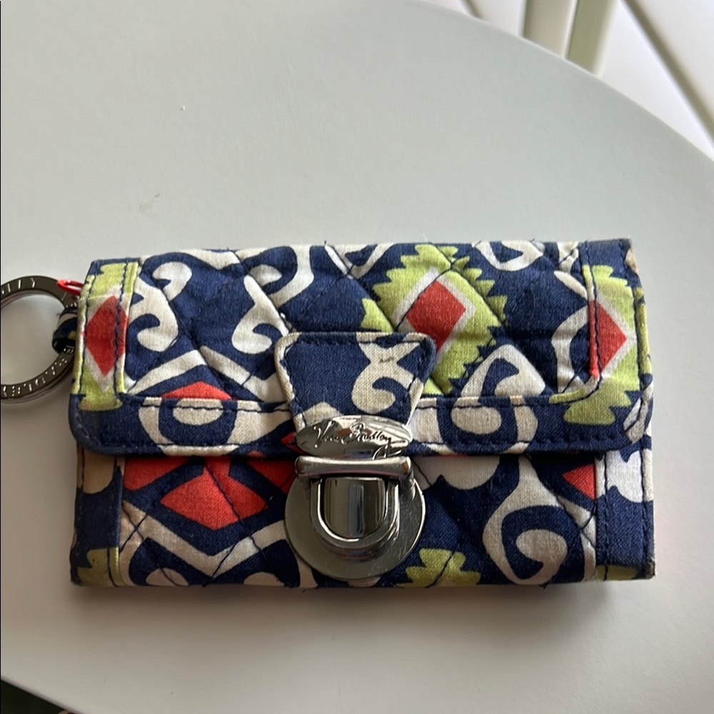 Vera Bradley Patterned Keychain ID holder